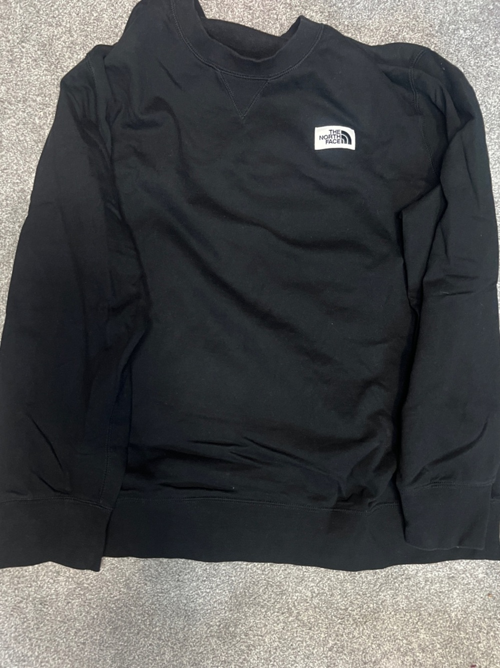 The North Face Women’s Black Crew Sweatshirt with Chest Logo